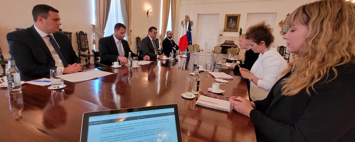 gemensamt pressfrihetsuppdrag på Malta