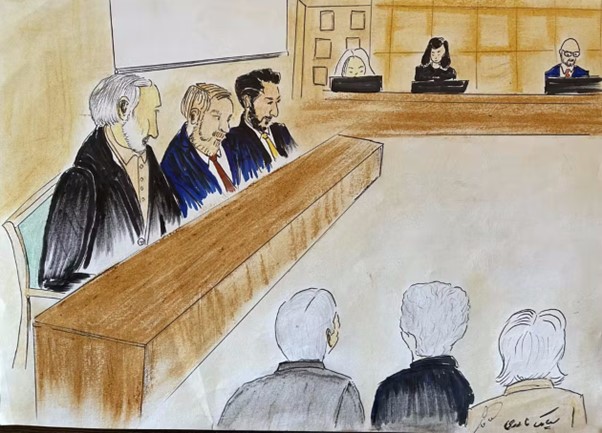 Teckning från domstol